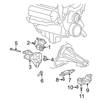 Dodge OE - Engine & Transmission Mounting (RWD 5.7L)