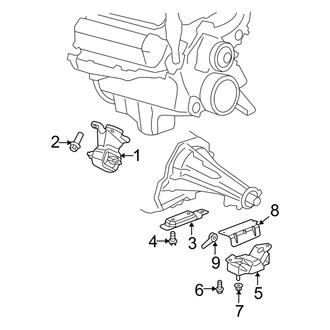 Dodge OE - Engine & Transmission Mounting (RWD 5.7L)
