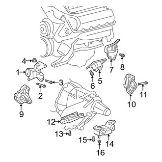 Dodge OE - Engine & Transmission Mounting (4WD 5.7L)