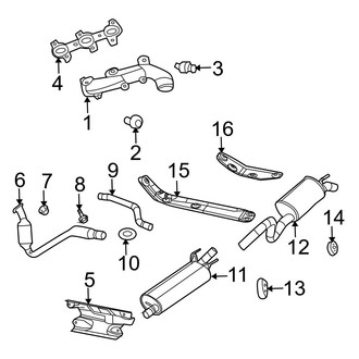 Dodge OE - Exhaust System - Exhaust Components (3.7L)