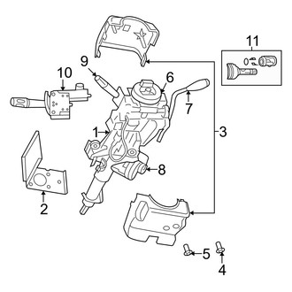 Dodge OE - Steering Column - Shroud, Switches & Levers