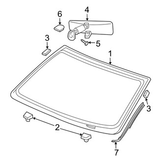 Dodge OE - Windshield - Glass
