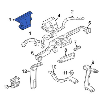 Dodge OE - Front Windshield Defroster Nozzle