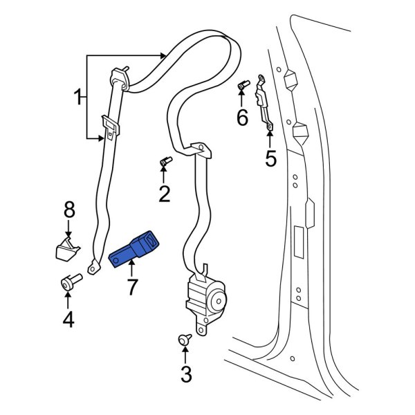 Seat Belt Receptacle