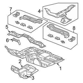 Dodge OE - Pillars, Rocker & Floor - Floor