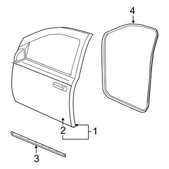 Dodge OE - Front Door - Door & Components