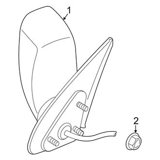 Dodge OE - Front Door - Outside Mirrors