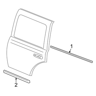 Dodge OE - Rear Door - Exterior Trim