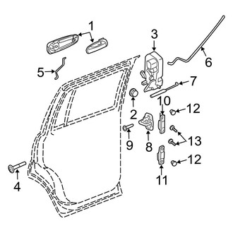 Dodge OE - Rear Door - Lock & Hardware