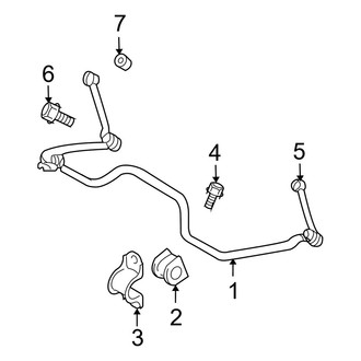 Dodge OE - Rear Suspension - Stabilizer Bar & Components (RWD)
