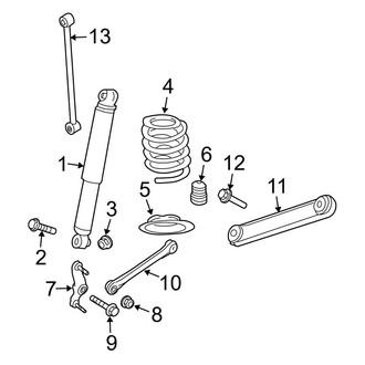 Dodge OE - Rear Suspension - Suspension Components (4WD)