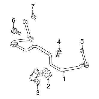 Dodge OE - Rear Suspension - Stabilizer Bar & Components (4WD)