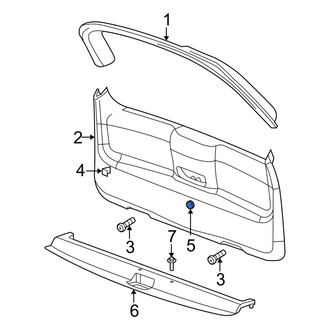 Dodge OE - Rear Liftgate Trim Cover