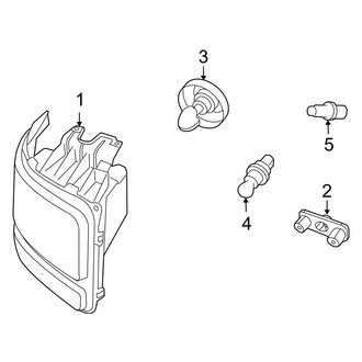 Dodge OE - Front Lamps - Headlamp Components