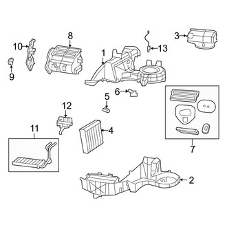 Dodge OE - Air Conditioner & Heater - Evaporator & Heater Components