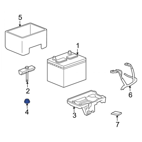 Battery Tray Nut