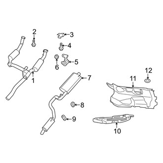 Dodge OE - Exhaust System - Exhaust Components (3.7L)