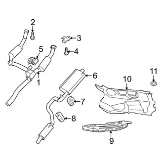 Dodge OE - Exhaust System - Exhaust Components (4.0L)