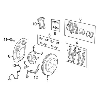 Dodge OE - Front Suspension - Brake Components (RWD)