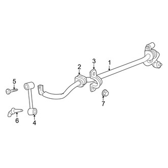 Dodge OE - Front Suspension - Stabilizer Bar & Components (RWD)