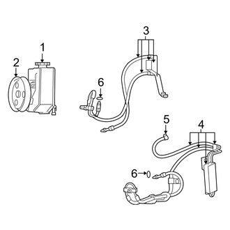 Dodge OE - Steering Gear & Linkage - Pump & Hoses (3.7L)