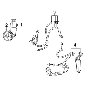 Dodge OE - Steering Gear & Linkage - Pump & Hoses (4.0L)