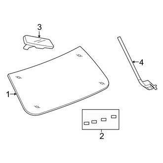 Dodge OE - Windshield - Glass