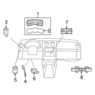 Dodge OE - Instrument Panel - Cluster & Switches (R/T / SLT / SXT)