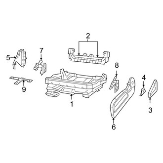 Dodge OE - Seats & Tracks - Tracks & Components (Driver Side Manual Seat)