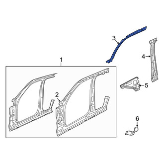 Dodge OE - Left Upper Body A-Pillar Reinforcement
