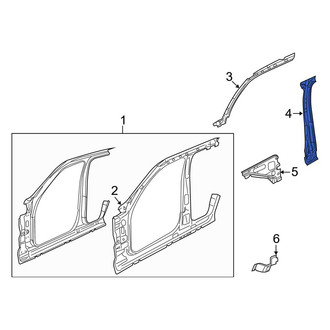 Dodge OE - Left Body B-Pillar Reinforcement