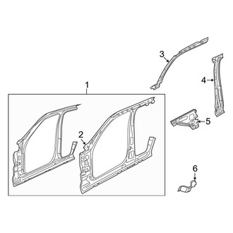 Dodge OE - Pillars, Rocker & Floor - Aperture Panel