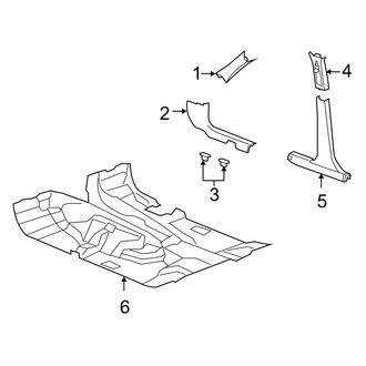 Dodge OE - Pillars, Rocker & Floor - Interior Trim