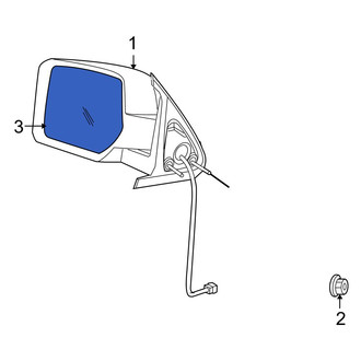 Dodge OE - Front Door Mirror Glass