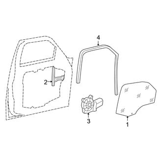 Dodge OE - Front Door - Glass & Hardware