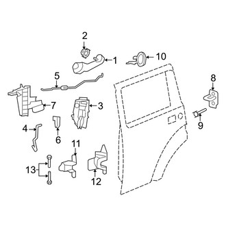 Dodge OE - Rear Door - Lock & Hardware
