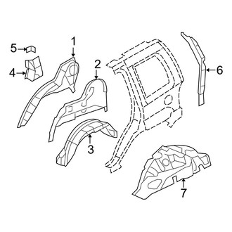 Dodge OE - Quarter Panel - Inner Structure