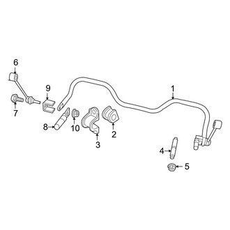Dodge OE - Rear Suspension - Stabilizer Bar & Components (RWD)