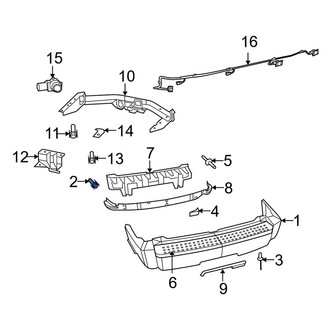 Dodge OE - Rear Bumper Cover Screw