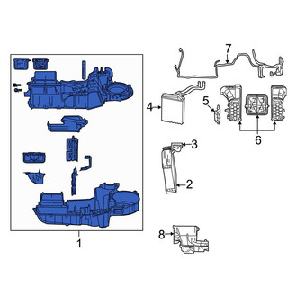 Dodge OE - Front HVAC Unit Case Assembly