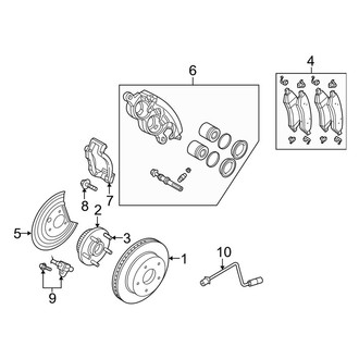 Dodge OE - Front Suspension - Brake Components (Limited Hybrid)
