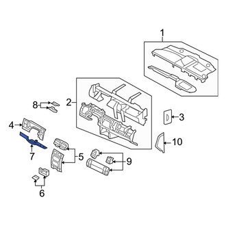 Dodge OE - Instrument Panel Knee Bolster