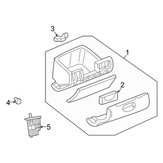 Dodge OE - Instrument Panel - Glove Box (FULL HYBRID EV-GAS (FHEV))