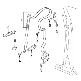 Dodge OE - Restraint Systems - Front Seat Belts (FULL HYBRID EV-GAS (FHEV))