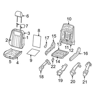 Dodge OE - Seats & Tracks - Front Seat Components (FULL HYBRID EV-GAS (FHEV))