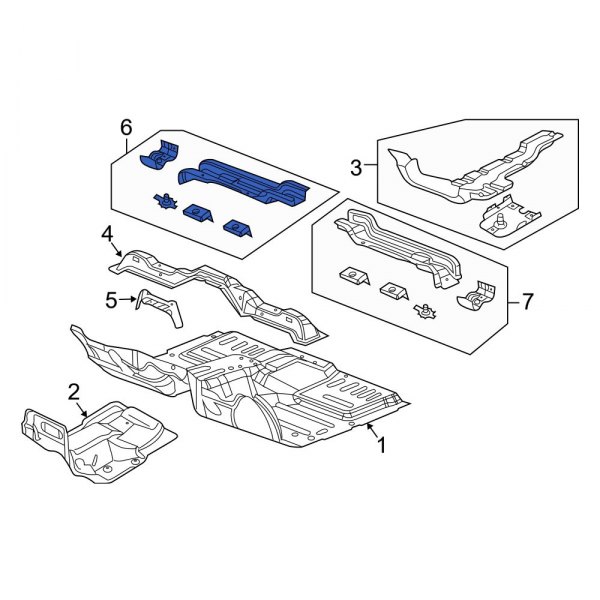 Floor Pan Crossmember