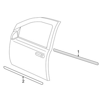 Dodge OE - Front Door - Exterior Trim (FULL HYBRID EV-GAS (FHEV))