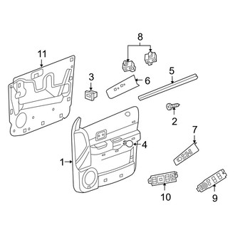 Dodge OE - Front Door - Interior Trim (Limited Hybrid)