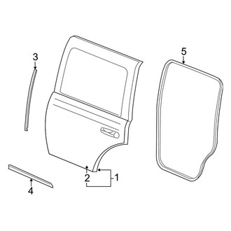 Dodge OE - Rear Door - Door & Components (Limited Hybrid)