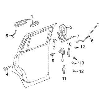 Dodge OE - Rear Door - Lock & Hardware (Limited Hybrid)